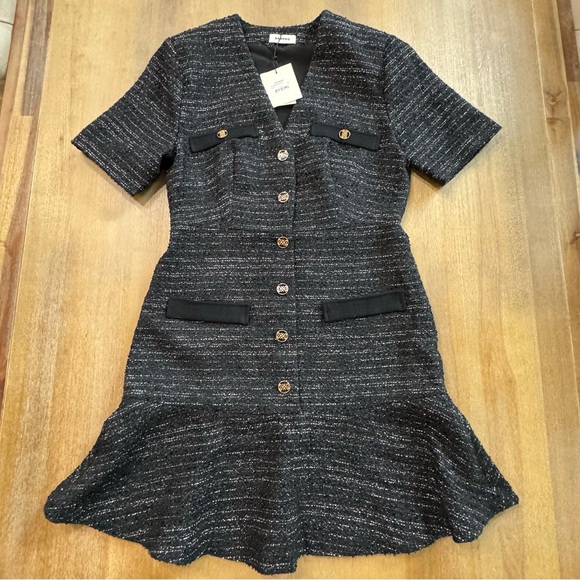 Sandro Gwendoline Tweed Dress Size‎ 36/ US 4 - Picture 15 of 15